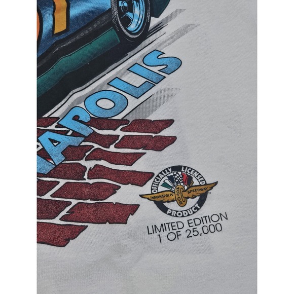 Vintage 1997 Brickyard 400 Racing T-Shirt Indianapolis Speedway - Picture 5 of 8